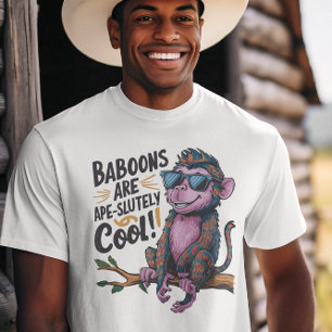 T-shirt Baboon stylish : Les babouins sont tout à fait coo