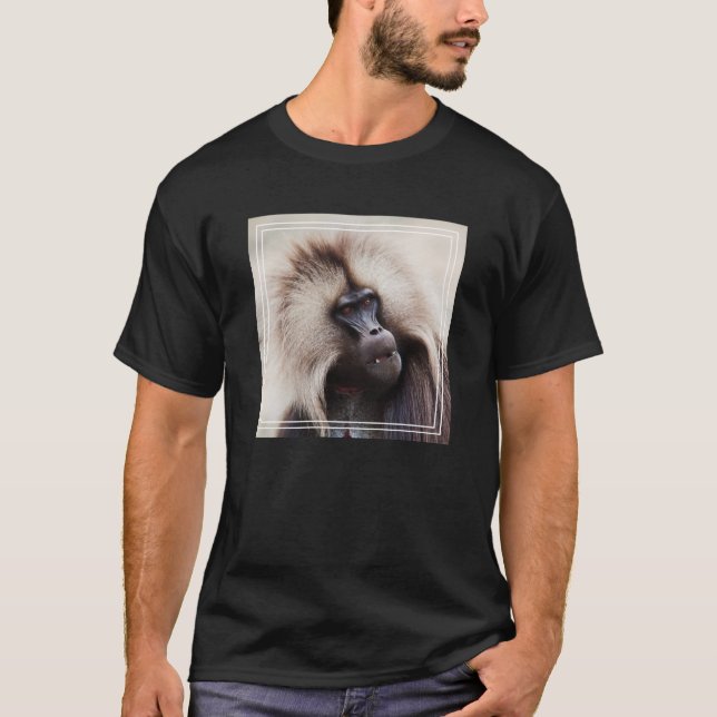 T-shirt Babouin gelada, Éthiopie (Devant)