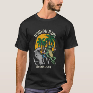 T-shirt Babson Park Florida USA Funny Manatee et Alligato