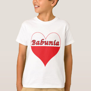 T-shirt Babunia Coeur polonais