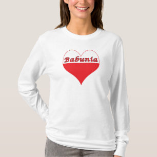 T-shirt Babunia Coeur polonais