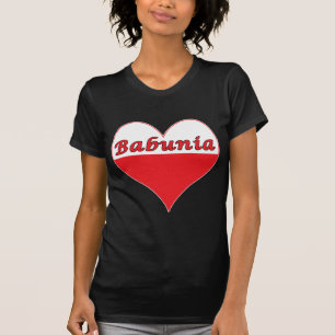 T-shirt Babunia Coeur polonais