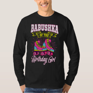 T-shirt Babushka De L'Anniversaire Fille Roller Patins Ann