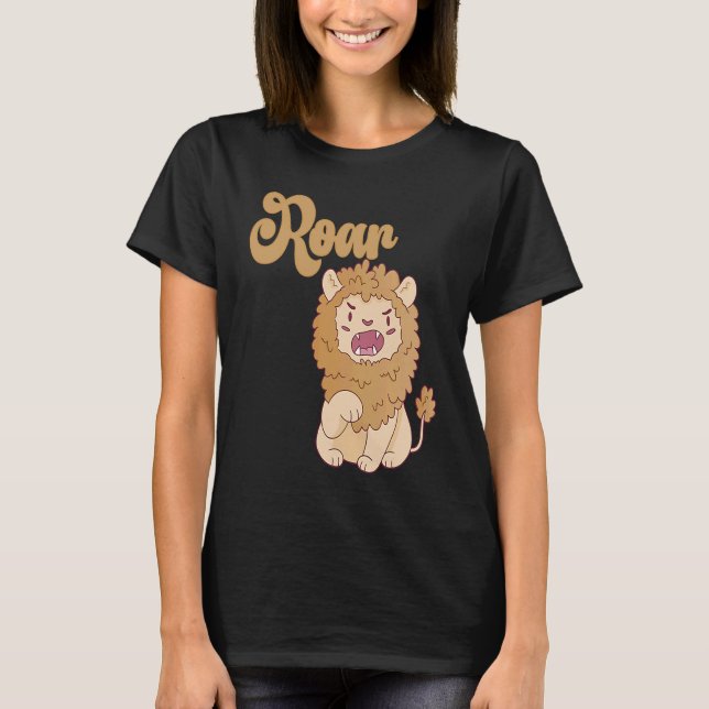 T-shirt Baby Birthday One Wild Lion Animals Celebration Bo (Devant)