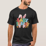 T-shirt Baby Bunny Ears Pink Buffalo Plaid For Easter Day<br><div class="desc">Baby Bunny Ears Pink Buffalo Plaid For Easter Day Girls Kids</div>