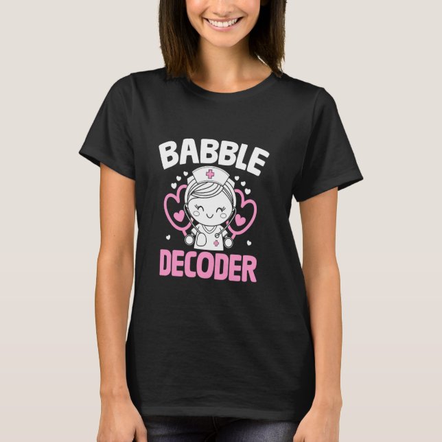T-shirt Baby Decoder Kids Doctor Pediatrics Pediat enfant (Devant)