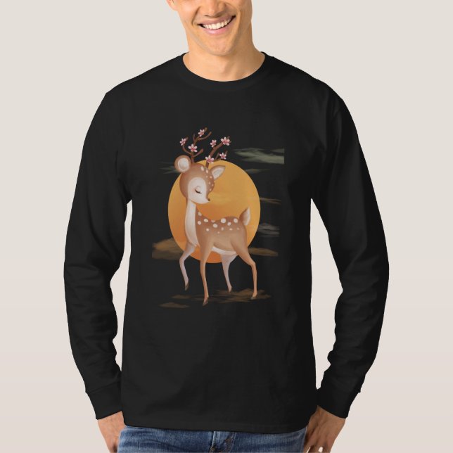 T-shirt Baby Deer Adorable Fawns For Youth and Adult (Devant)