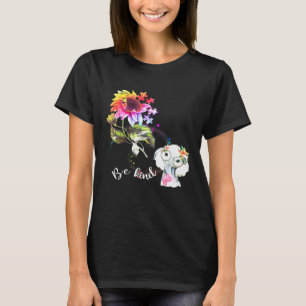 T-shirt Baby Elephant Be Genre Tournesol Coloré Autisme Aw