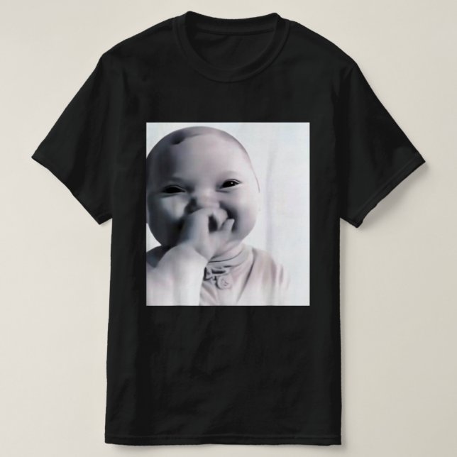 T-shirt Baby gen z Meme ai Viral Giggling AI Laughing  (Design devant)