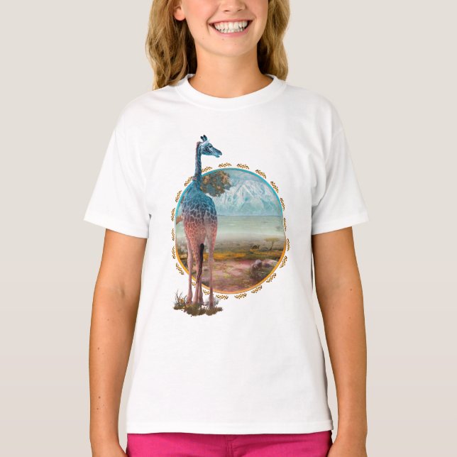 T-shirt Baby Giraffe PATRIMOINE AFRICAIN (Devant)