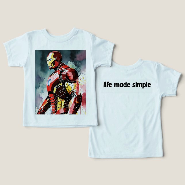 T-shirt Baby Ironman (Design Recto & Verso)