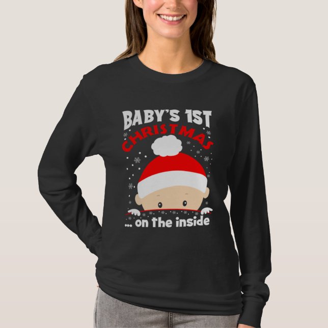 T-shirt Baby It s Christmas On The Inside Cute Christmas B (Devant)