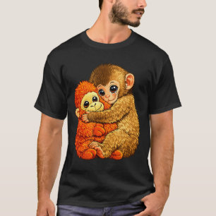 T-shirt Baby monkey punch - mème de jouet en peluche de si