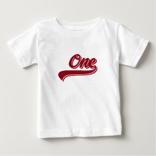 T-shirt Baby ONE Year Baseball