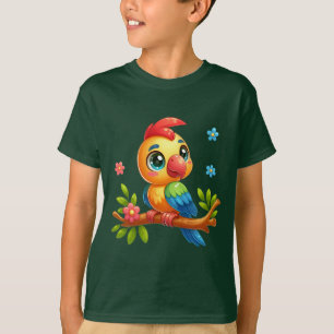 T-shirt Baby Parrot- design par Maaya_P, Boy's Deep forest