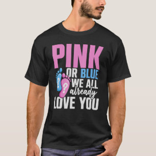 T-shirt Baby Party Baby shower rose ou bleu Révélation de 