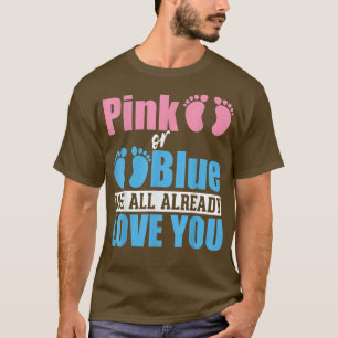 T-shirt Baby Party Baby shower rose ou bleu Révélation de 