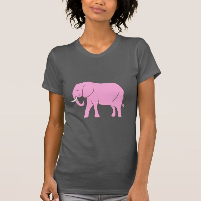 T-shirt Baby pink Elephant Walking (Devant)