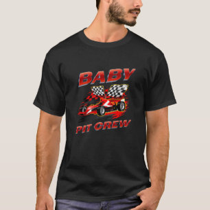 T-shirt Baby Pit Crew Race Car Anniversaire Fête Racine Fa