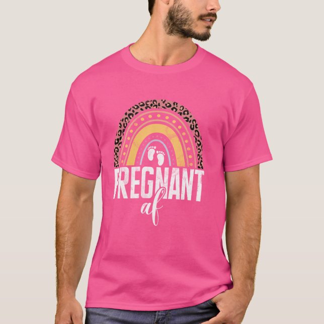 T-shirt Baby shower AF enceint (Devant)
