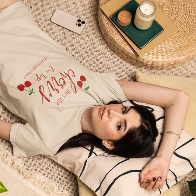 T-shirt Baby shower cerises (Créateur téléchargé)