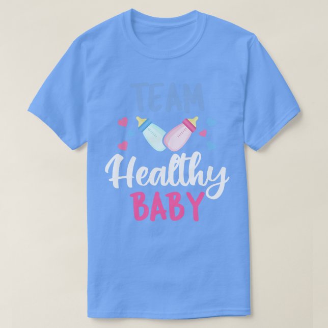 T-shirt Baby shower de grossesse Team Healthy Baby III (Design devant)