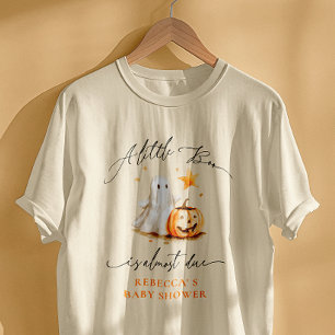 T-shirt Baby shower d'Halloween du Citrouille fantôme mign