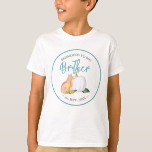 T-shirt Baby shower Famille Chemises Frère Citrouille Fox