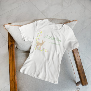 T-shirt Baby Shower Fawn Floral Girl