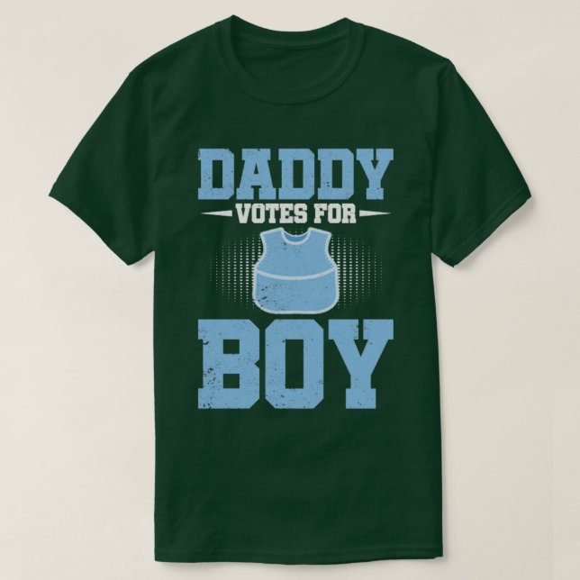 T-shirt Baby shower Funny Futur Papa Équipe Garçon Genre R (Design devant)