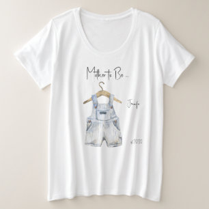 T-shirt Baby shower garçon plus taille