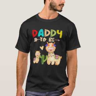 T-shirt Baby-Shower Lama Papa À Venir Pour Hommes