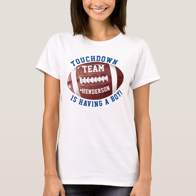 T-shirt Baby shower maman football (Devant)