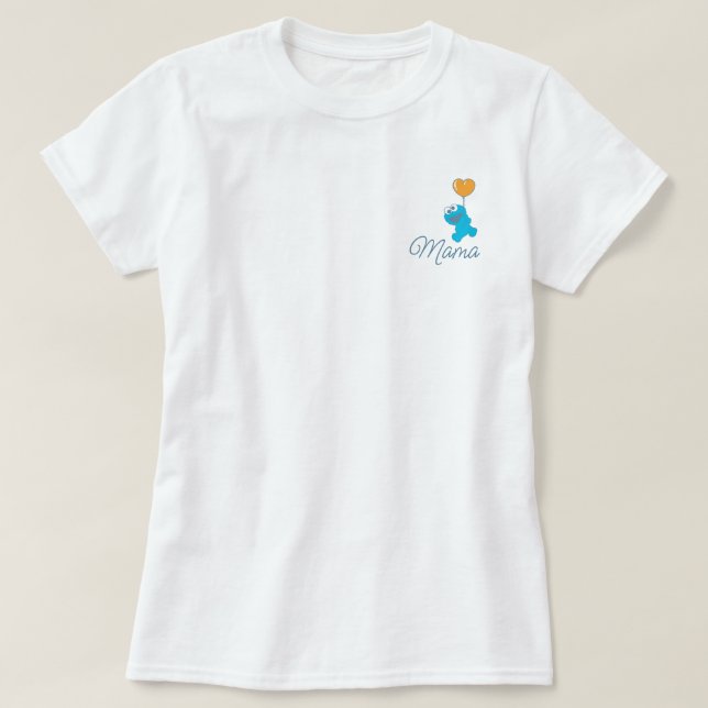 T-shirt Baby shower Monster Cookie Mama (Design devant)