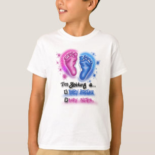 T-shirt baby shower révélateur de genre