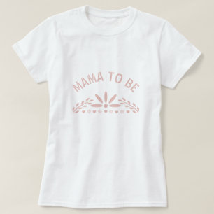 T-shirt Baby shower rose or rose Papel Picado