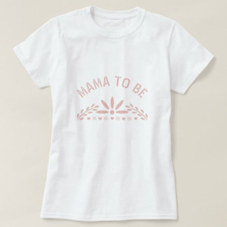 T-shirt Baby shower rose or rose Papel Picado