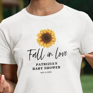 T-shirt Baby Shower Tournesol Tombez Amoureux