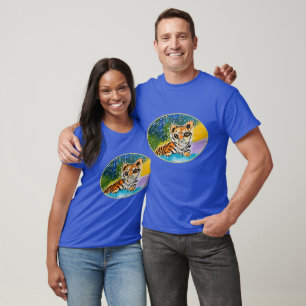 T-shirt Baby Tiger "Art by Kids"