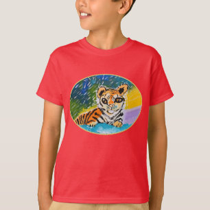 T-shirt Baby Tiger "Art by Kids"