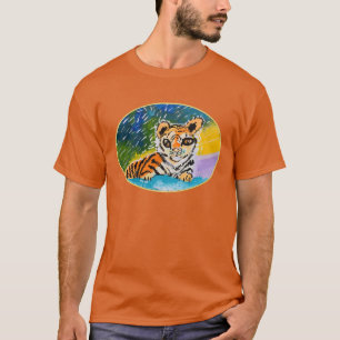 T-shirt Baby Tiger "Art by Kids"