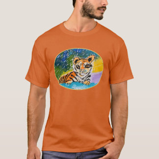 T-shirt Baby Tiger "Art by Kids"