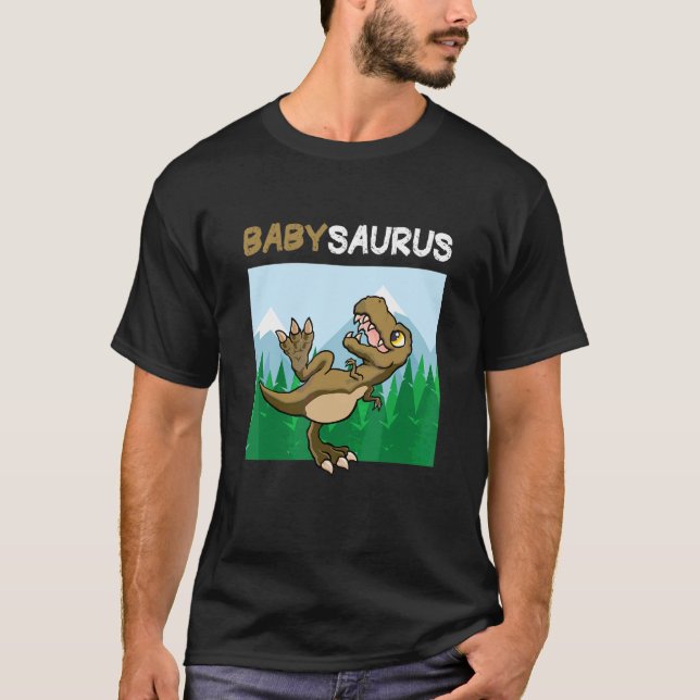 T-shirt Babysaurus Dinosaur Cute Kiddo Rex (Devant)