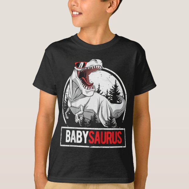 T-shirt BabySaurus pour enfants en bas âge fête d'annivers (Devant)