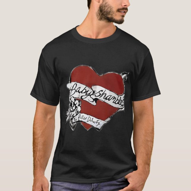 T-shirt Babyshambles, Pete Doherty, conception de tatouage (Devant)