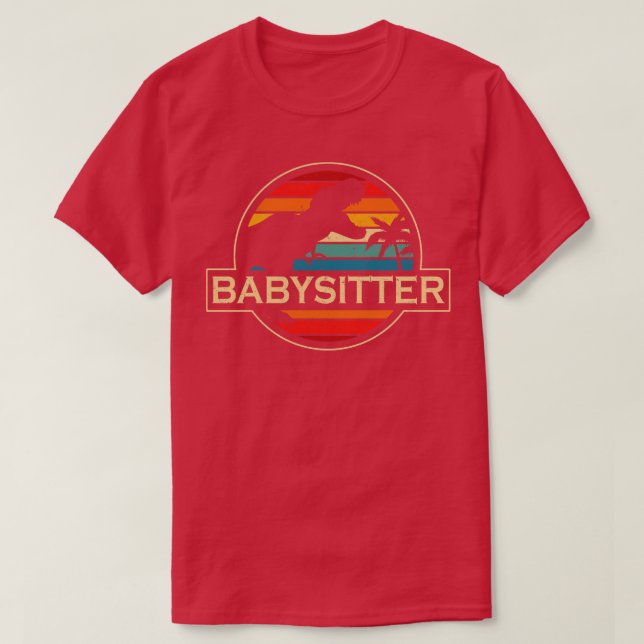 T-shirt Babysitter Dinosaur (Design devant)
