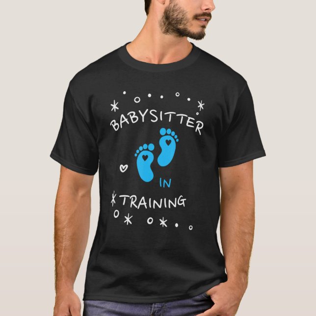 T-shirt Babysitter en formation de nounou (Devant)