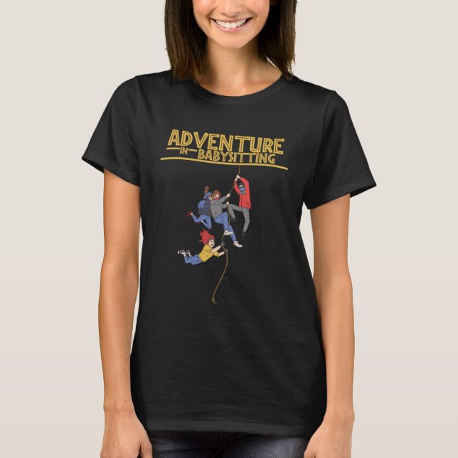 T-shirt Babysitting adventures  vintage (Devant)