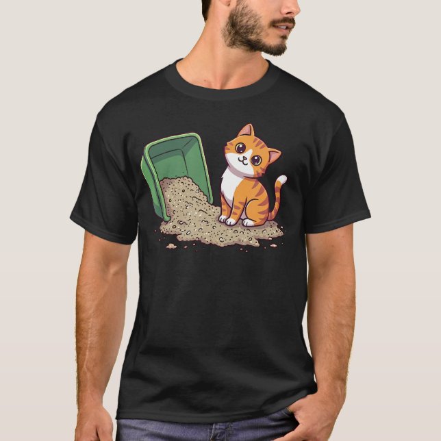 T-shirt Bac à litière (Devant)