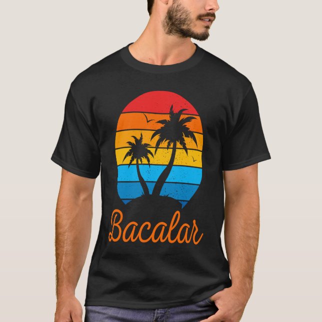 T-shirt Bacalar Mexico Family Vacation Beach Tropical (Devant)